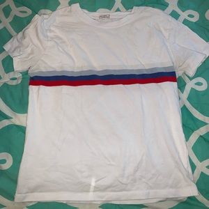 Brandy Melville Red White and Blue Jamie T-Shirt